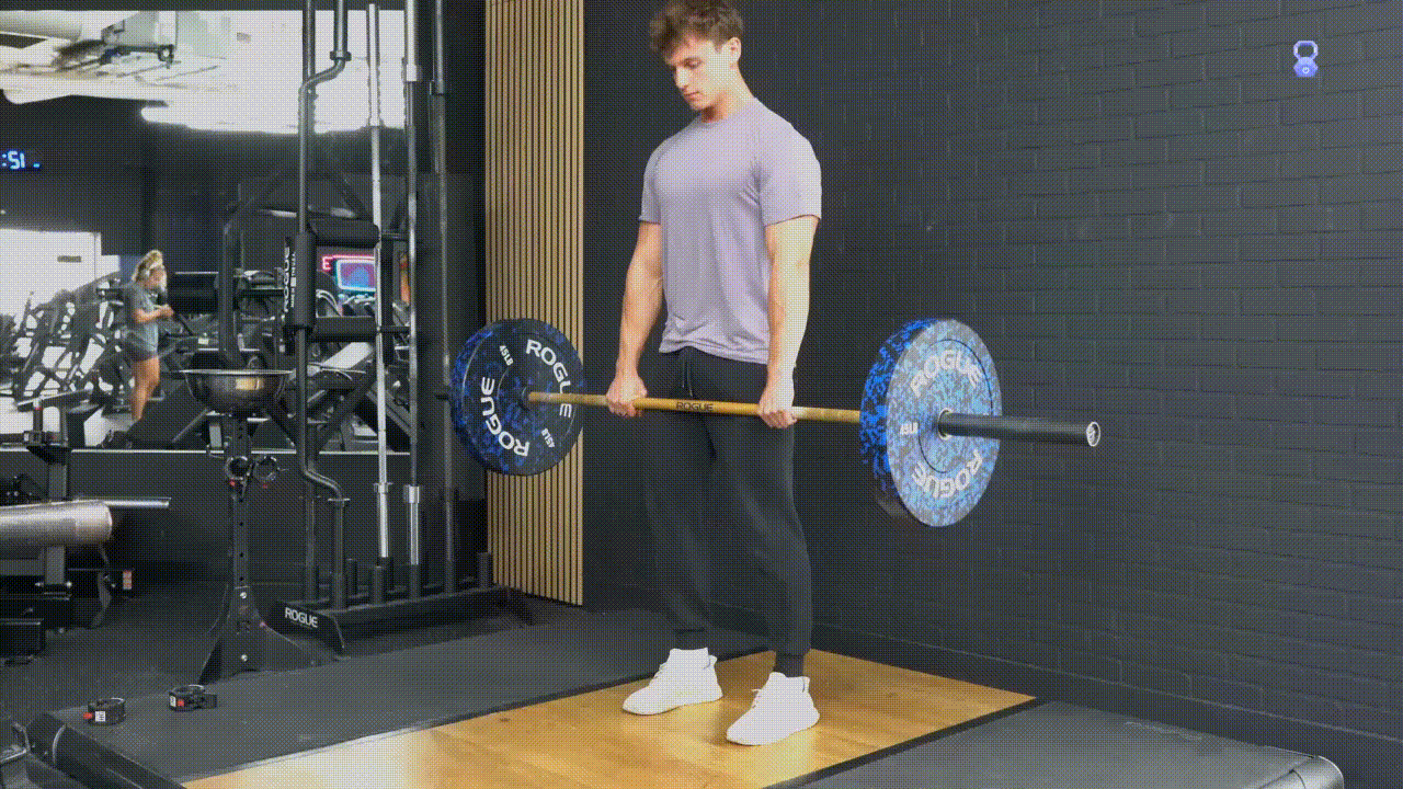 Animated demonstration of the Romanian Deadlift